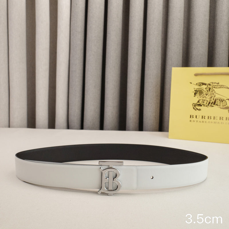 Burberry - 3.5cm - Bright silver belt buckle 3531b