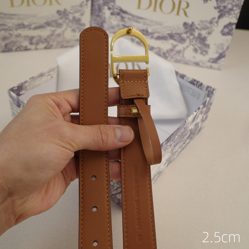 Dior-CD logo-Brass antique gold button - brown ZSB3003d