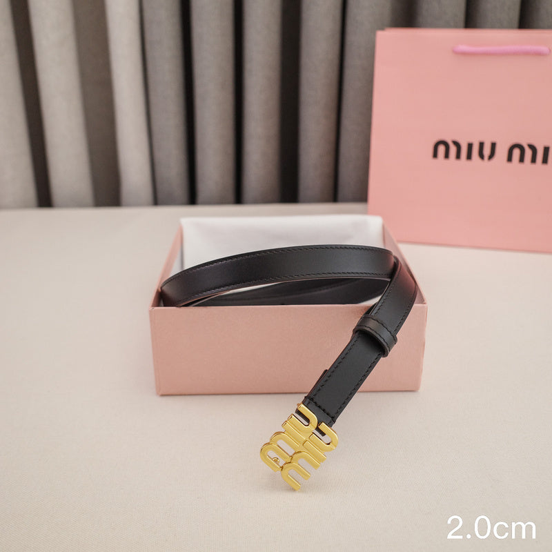Miu Miu -2.5/2.0cm miu Black