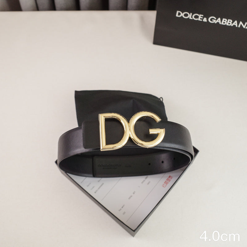 Dolce&Gabbana- 4.0cm classic DG - wireless plain weave 4001dg ( Golden)