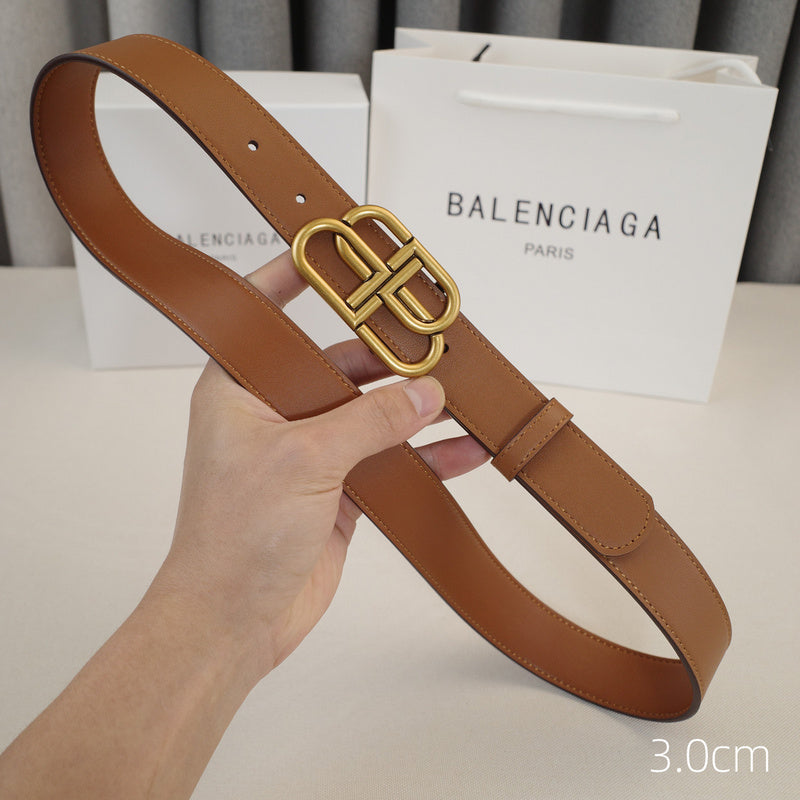 Balenciaga - 3.0cm Brown leather ZSB3001bb