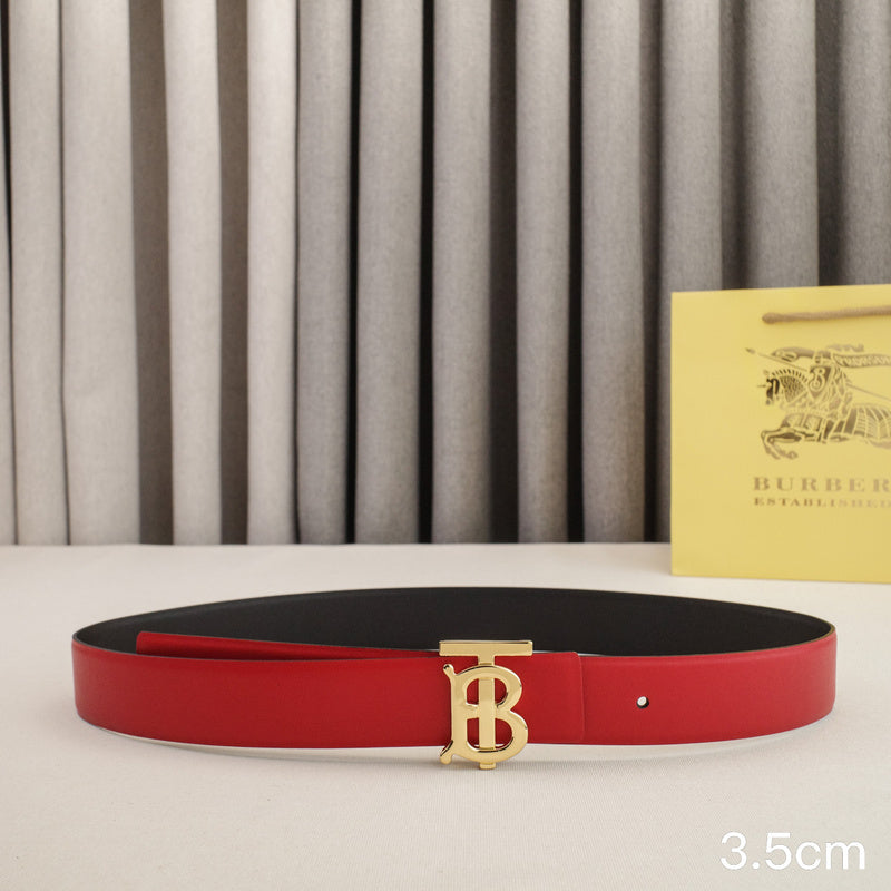 Burberry - 3.5cm -Bright gold buckle