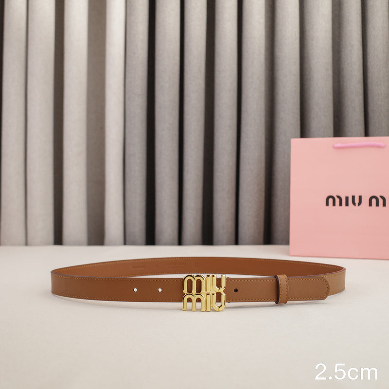 Miu Miu -2.5/2.0cm miu Brown