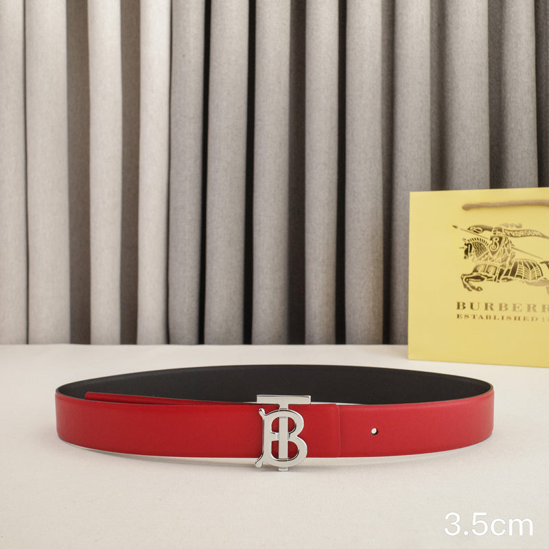 Burberry - 3.5cm - Bright silver belt buckle 3531b
