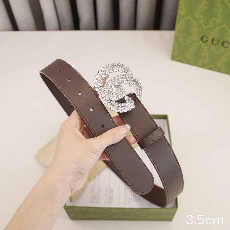 Gucci - 3.5cm G full diamond 3504g