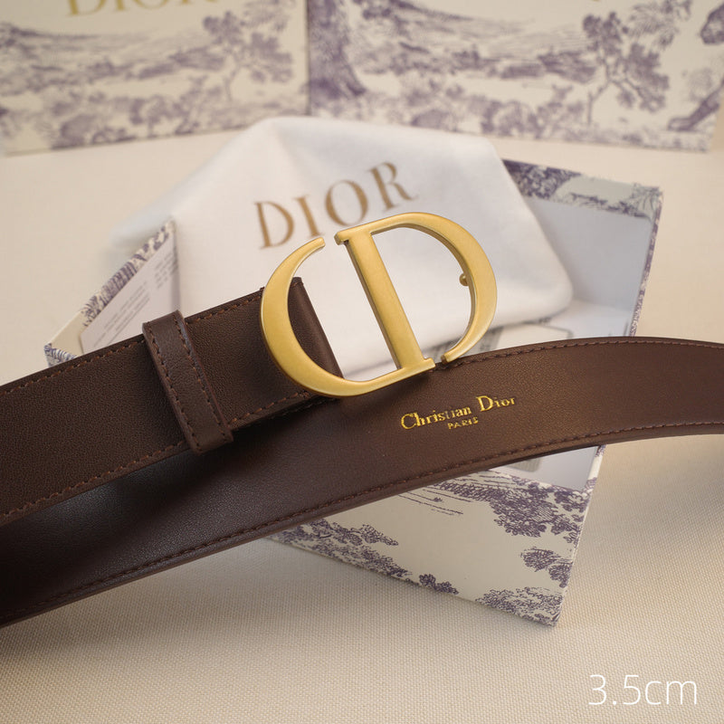 Dior-CD logo-Brass antique gold button - coffee ZSB3003d
