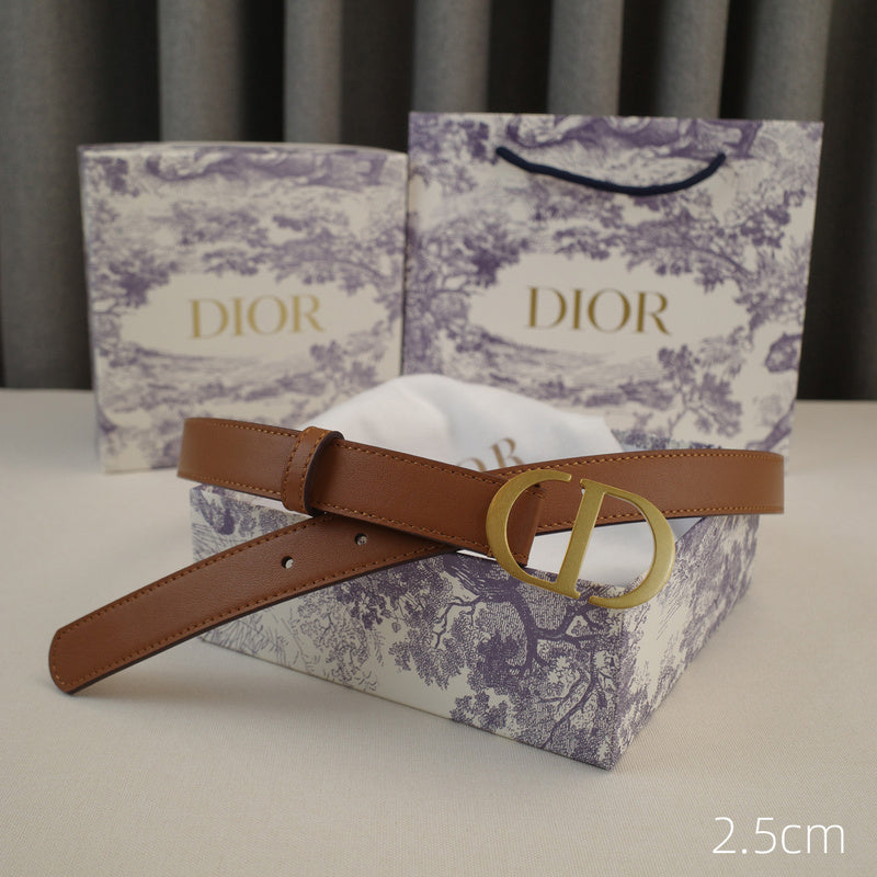 Dior-CD logo-Brass antique gold button - brown ZSB3003d