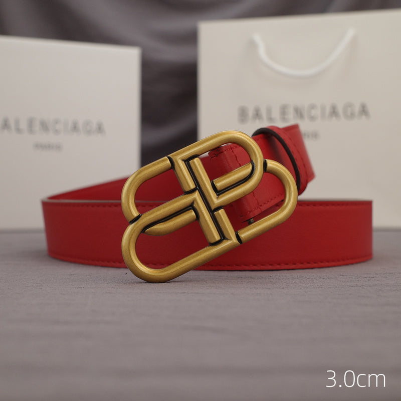 Balenciaga - 3.0cm red leather ZSB3001bb