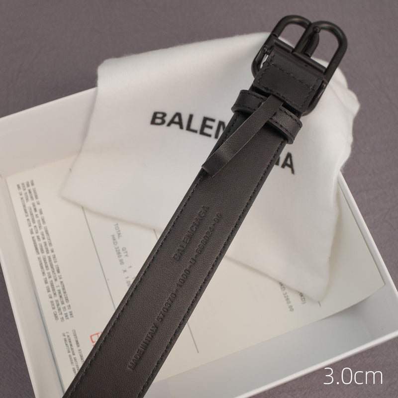 Balenciaga - 3.0cm black leather ZSB3001bb