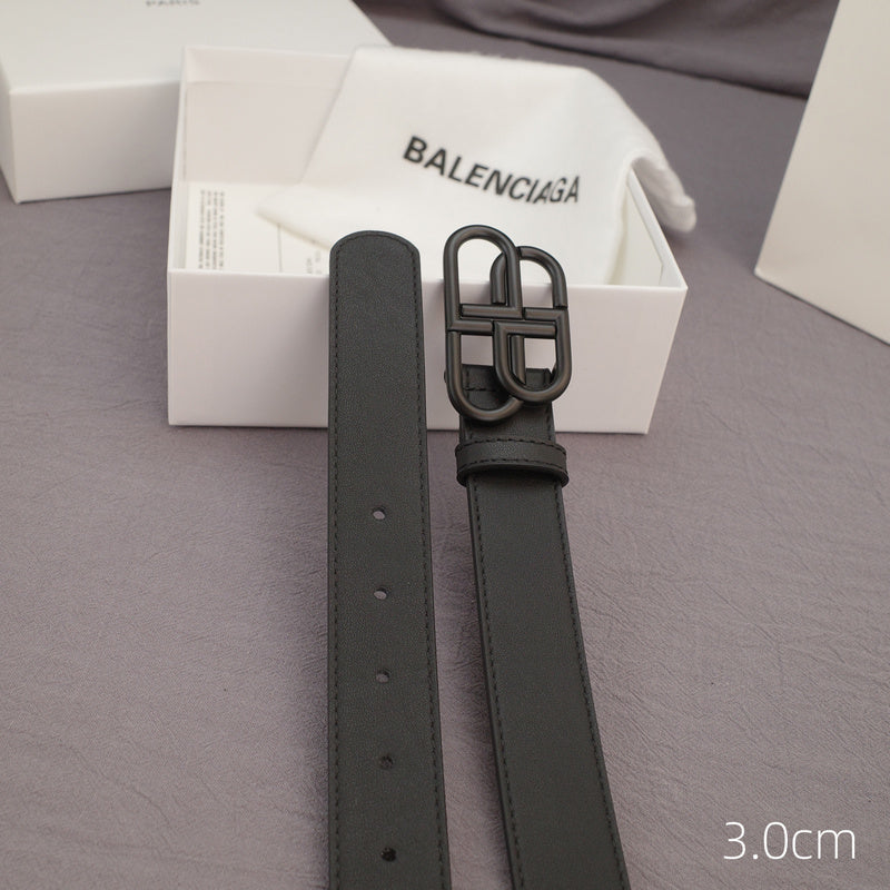 Balenciaga - 3.0cm black leather ZSB3001bb