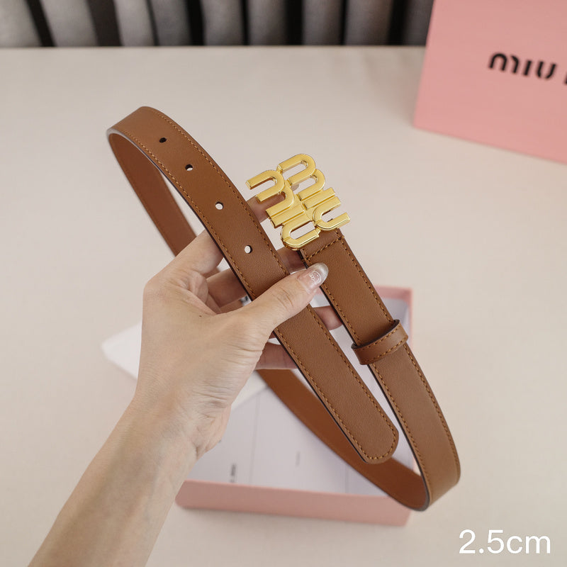 Miu Miu -2.5/2.0cm miu Brown