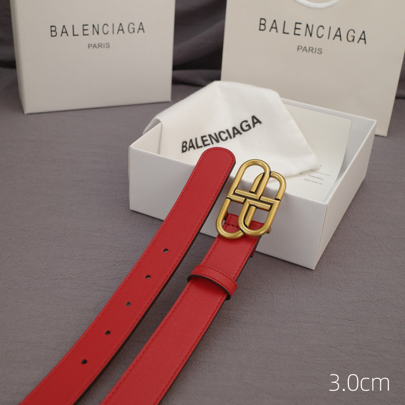 Balenciaga - 3.0cm red leather ZSB3001bb
