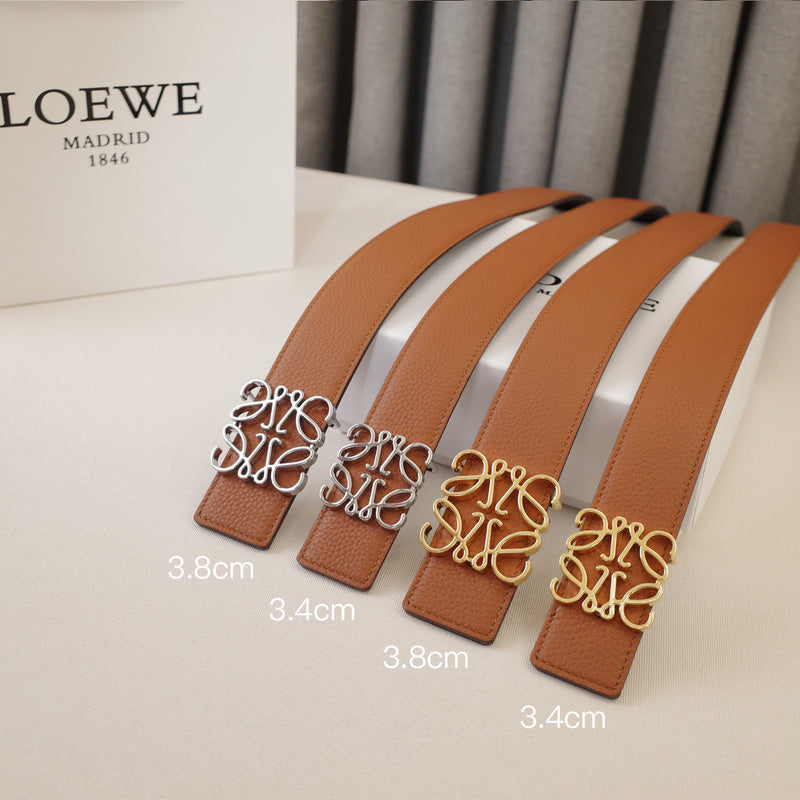 LOEWE - 3.8/3.4cm pebble grain brown