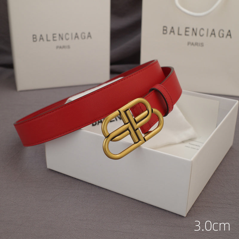 Balenciaga - 3.0cm red leather ZSB3001bb