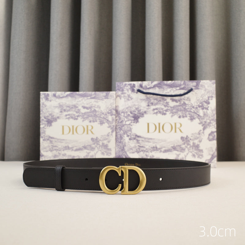 Dior-CD saddle ring - antique gold 3.0cm