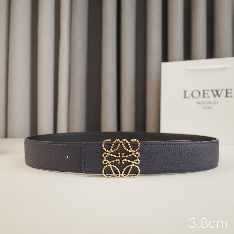 LOEWE - 3.8/3.4cm pebble grain blue