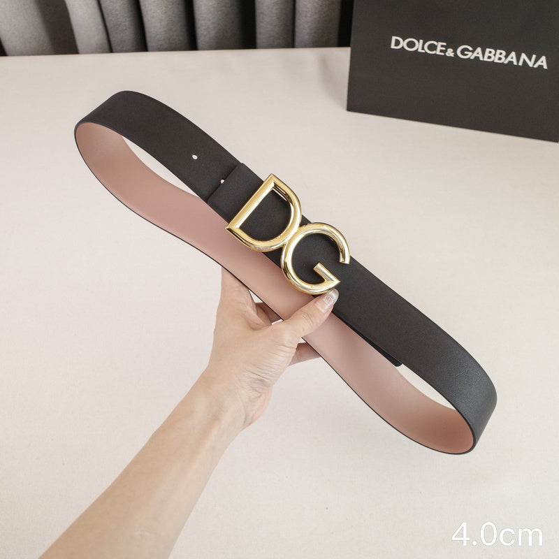 Dolce&Gabbana-  4.0cm classic DG - wireless plain weave 4001dg (  Golden)