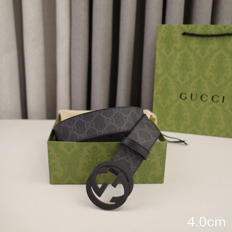 Gucci - 4.0cm Big cake - Supreme canvasDumb black 4023g