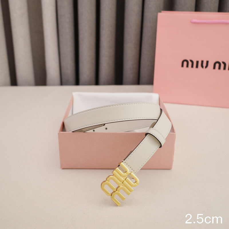 Miu Miu -2.5/2.0cm miu White