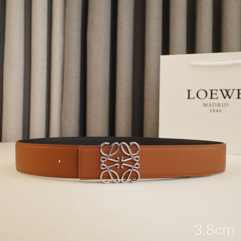 LOEWE - 3.8/3.4cm pebble grain brown