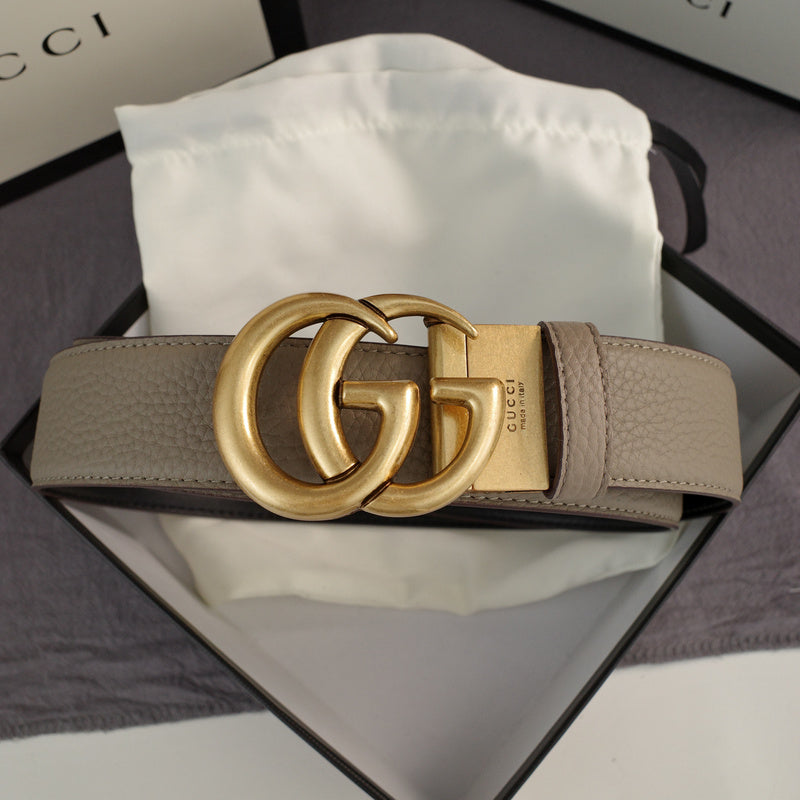 Gucci - Double G turn lock,top layer pebble grain,gray