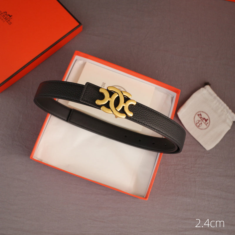 Hermes - 2.4cmH - Anise grain pattern