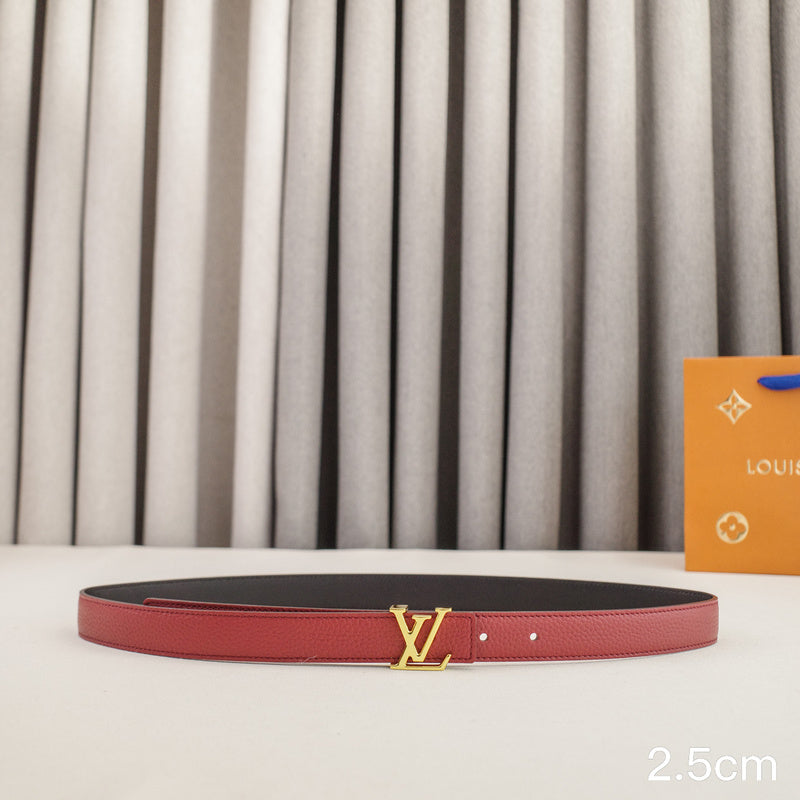LV - Louis Vuitton -2.5cm letter gold hook - pebble grain 2511L