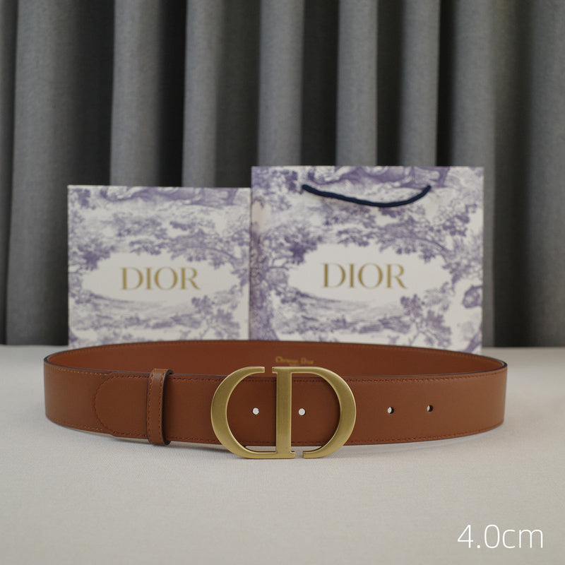 Dior-CD logo-Brass antique gold button - brown ZSB3003d