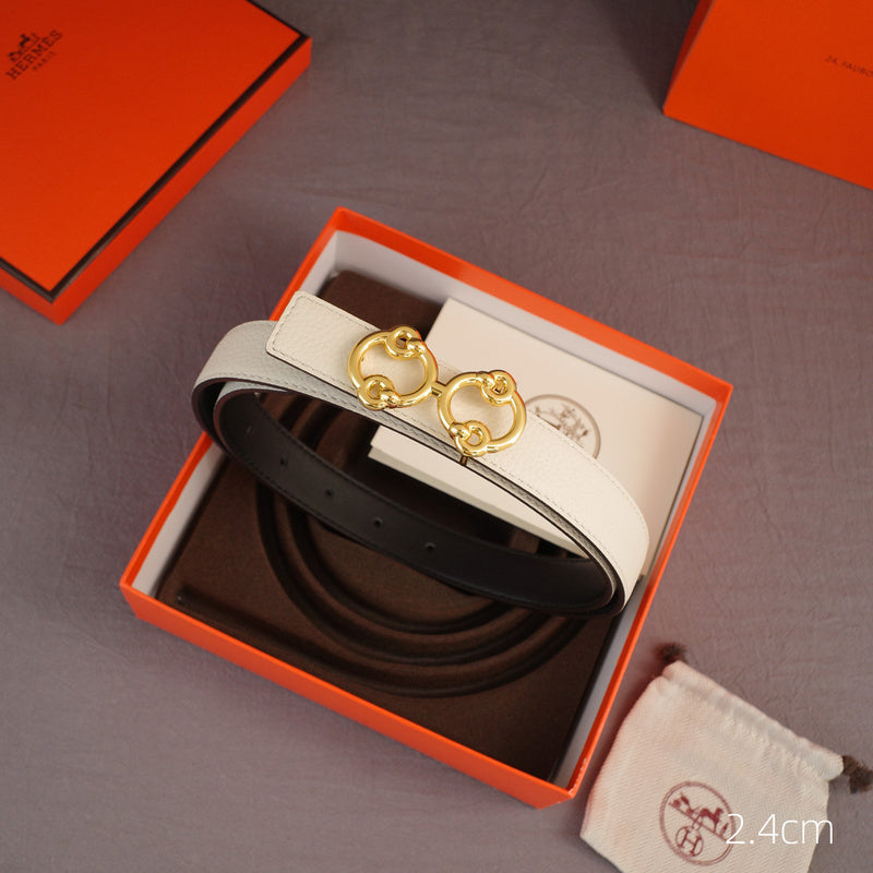 Hermes - 2.4cmH - Anise grain pattern