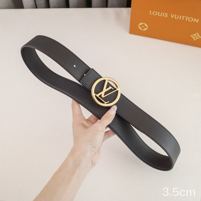 LV - Louis Vuitton 3.5cm round letter hook - pebble grain 3526L
