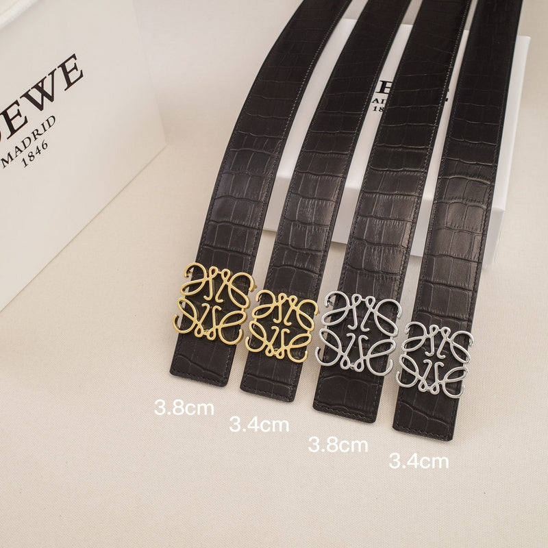 LOEWE - 3.8/3.4cm pebble grain Crocodile pattern