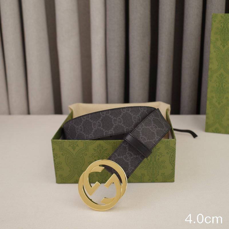 Gucci - 4.0cm Big cake - Supreme canvas Gold button 4023g
