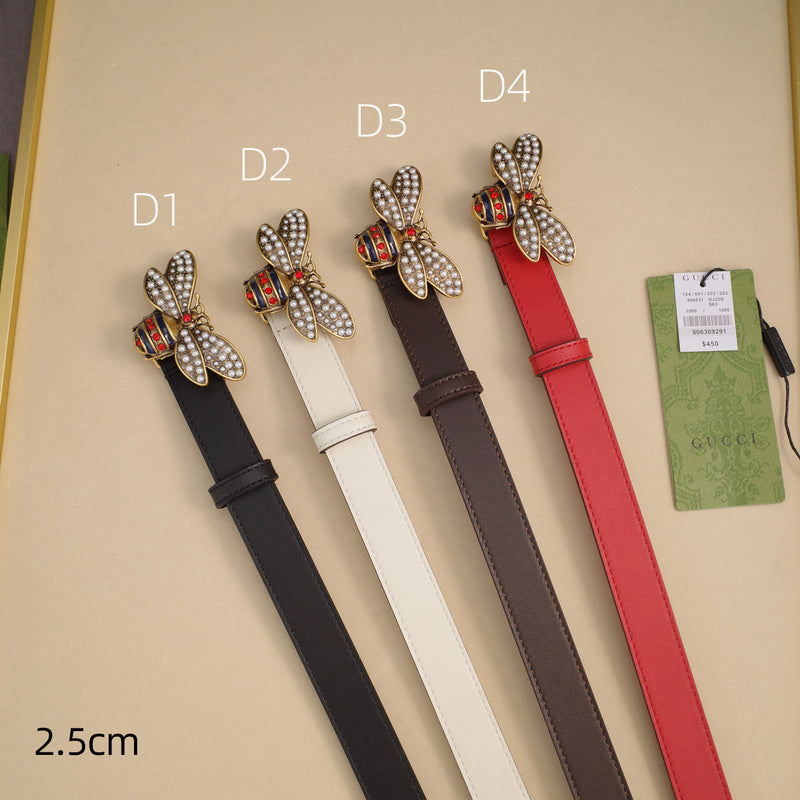 Gucci - Little Bee-plain red