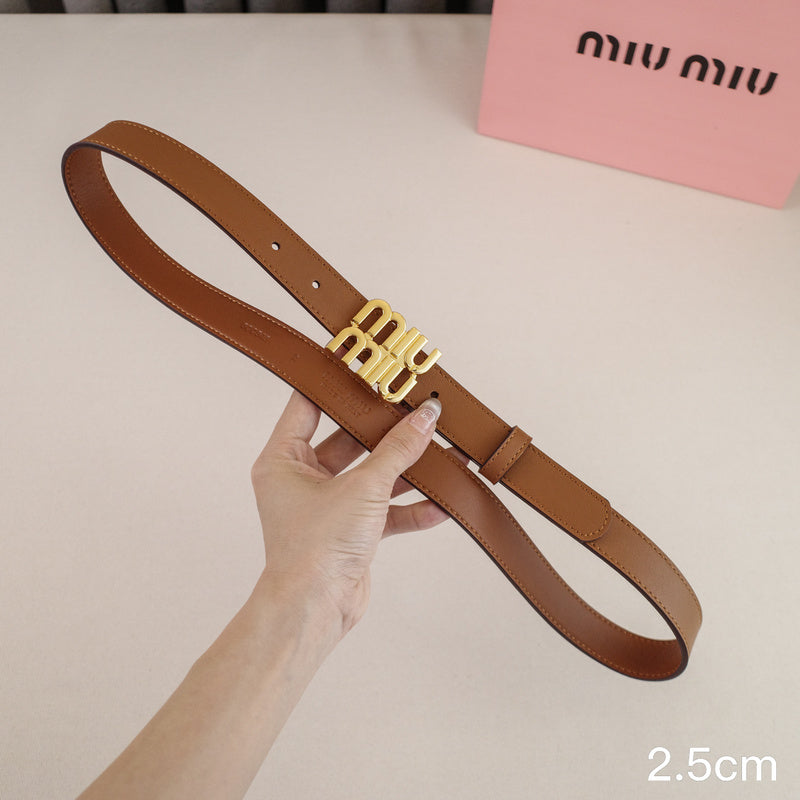 Miu Miu -2.5/2.0cm miu Brown