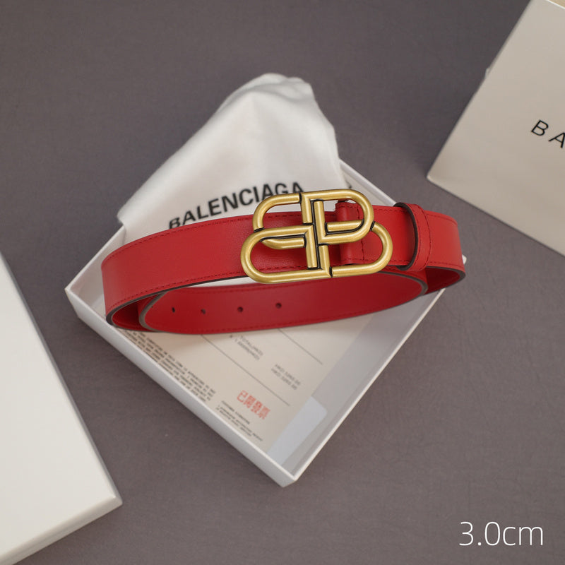 Balenciaga - 3.0cm red leather ZSB3001bb
