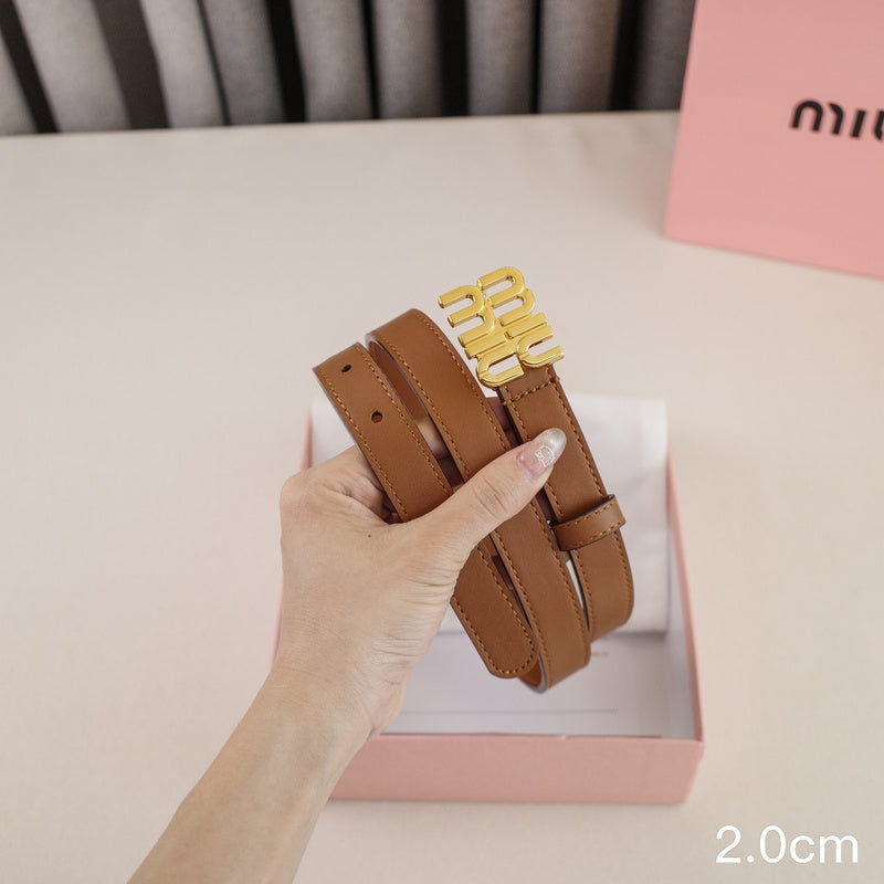 Miu Miu -2.5/2.0cm miu Brown