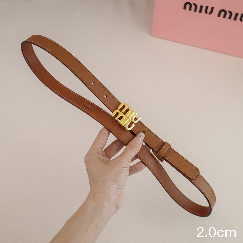 Miu Miu -2.5/2.0cm miu Brown