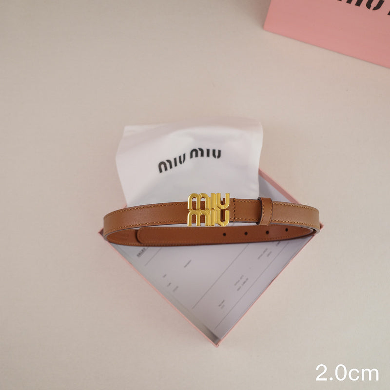 Miu Miu -2.5/2.0cm miu Brown