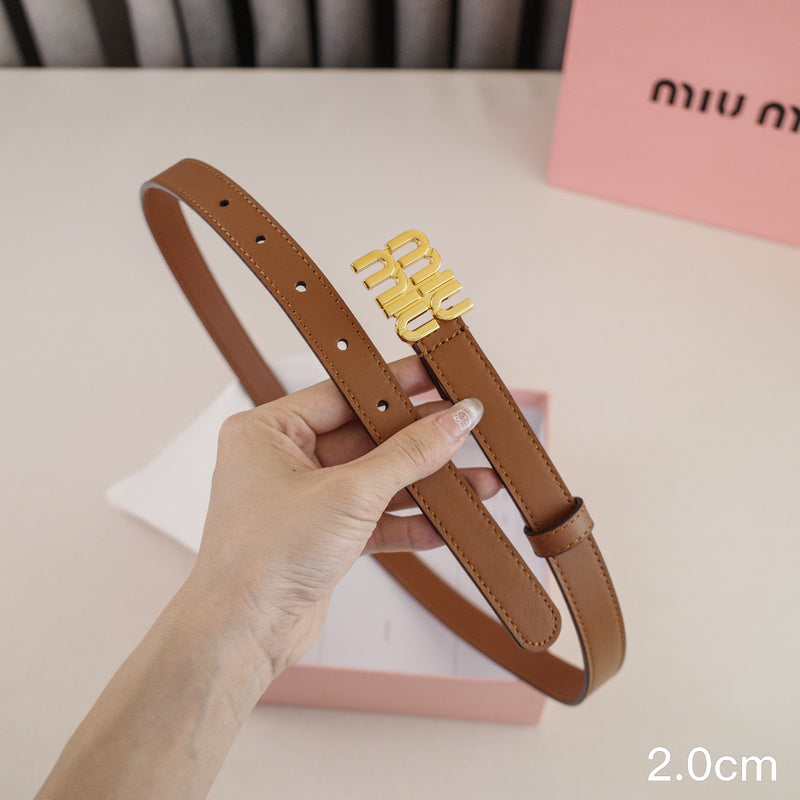Miu Miu -2.5/2.0cm miu Brown