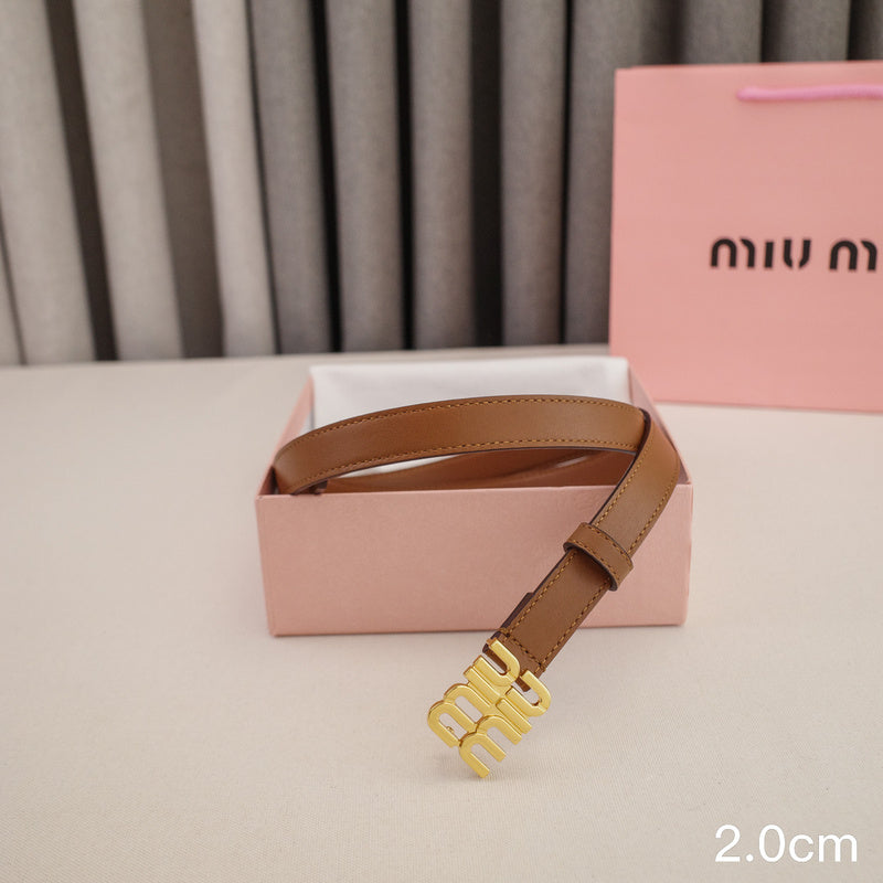 Miu Miu -2.5/2.0cm miu Brown