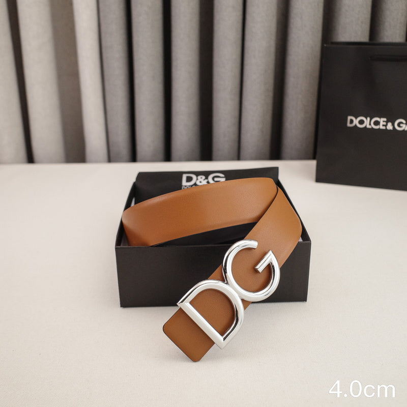Dolce&Gabbana- 4.0cm classic DG - wireless plain weave 4001dg(Silver)