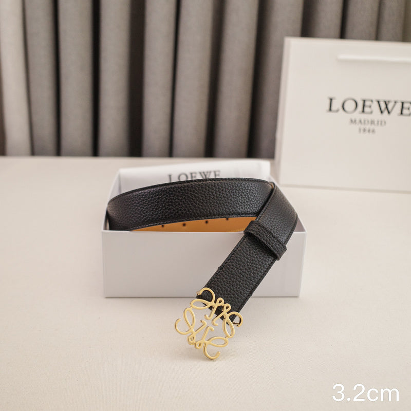 LOEWE - 3.2/2.0cm pebble grain black