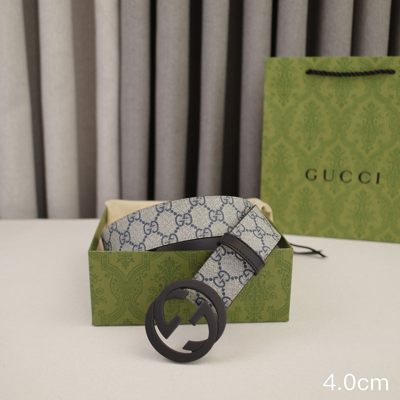 Gucci - 4.0cm Big cake - Supreme canvasDumb black 4023g