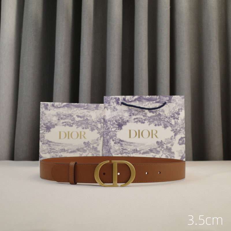 Dior-CD logo-Brass antique gold button - brown ZSB3003d