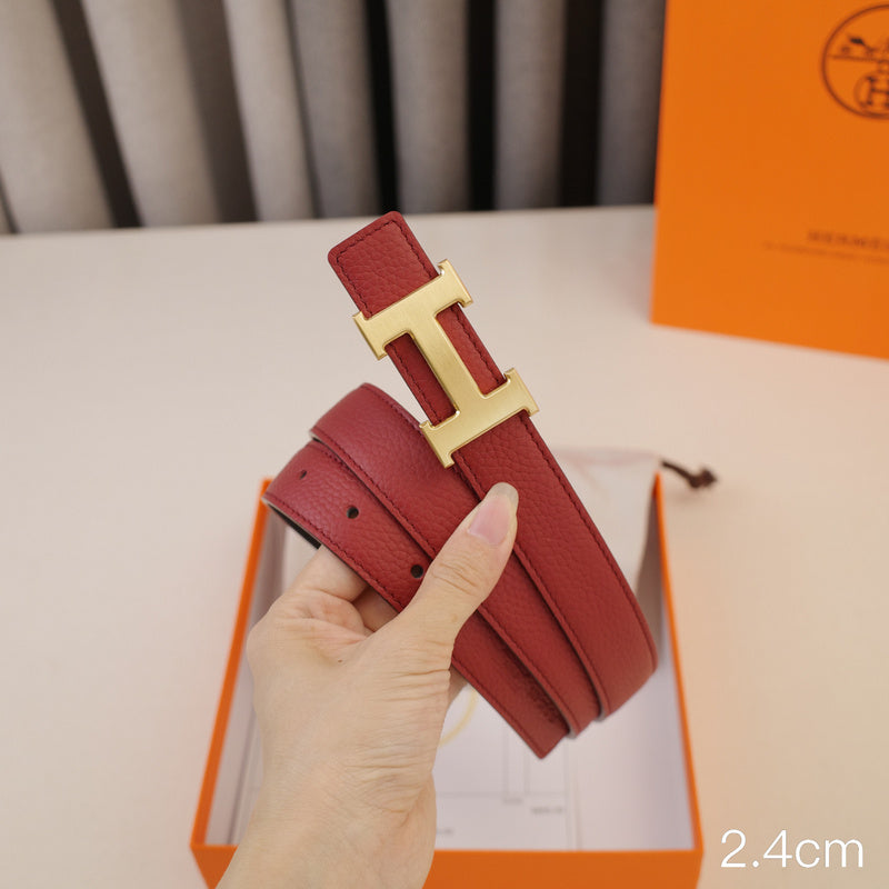 Hermes - 2.4cm classic H gold buckle