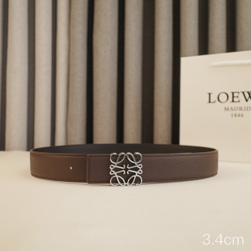 LOEWE - 3.8/3.4cm pebble grain coffee
