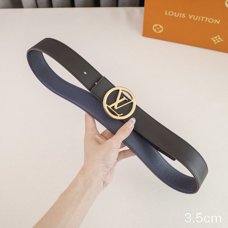 LV - Louis Vuitton 3.5cm round letter hook - pebble grain 3526L