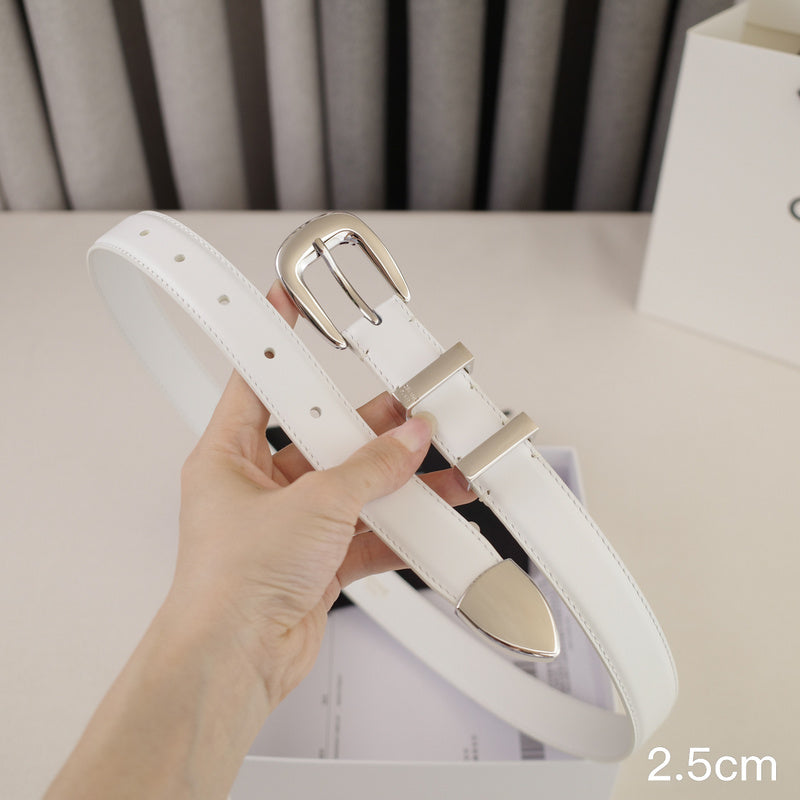 Celine - 2.5cm/1.8cm Bright silver