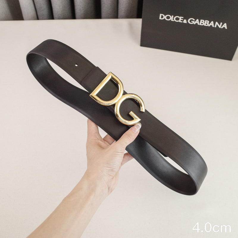 Dolce&Gabbana-  4.0cm classic DG - wireless plain weave 4001dg (  Golden)