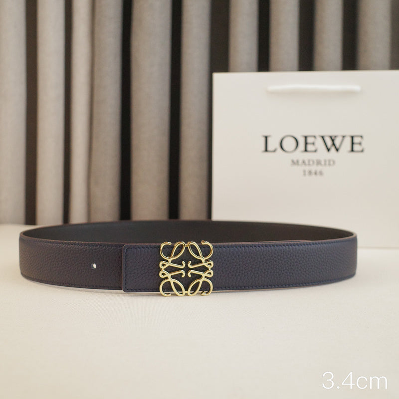 LOEWE - 3.8/3.4cm pebble grain blue